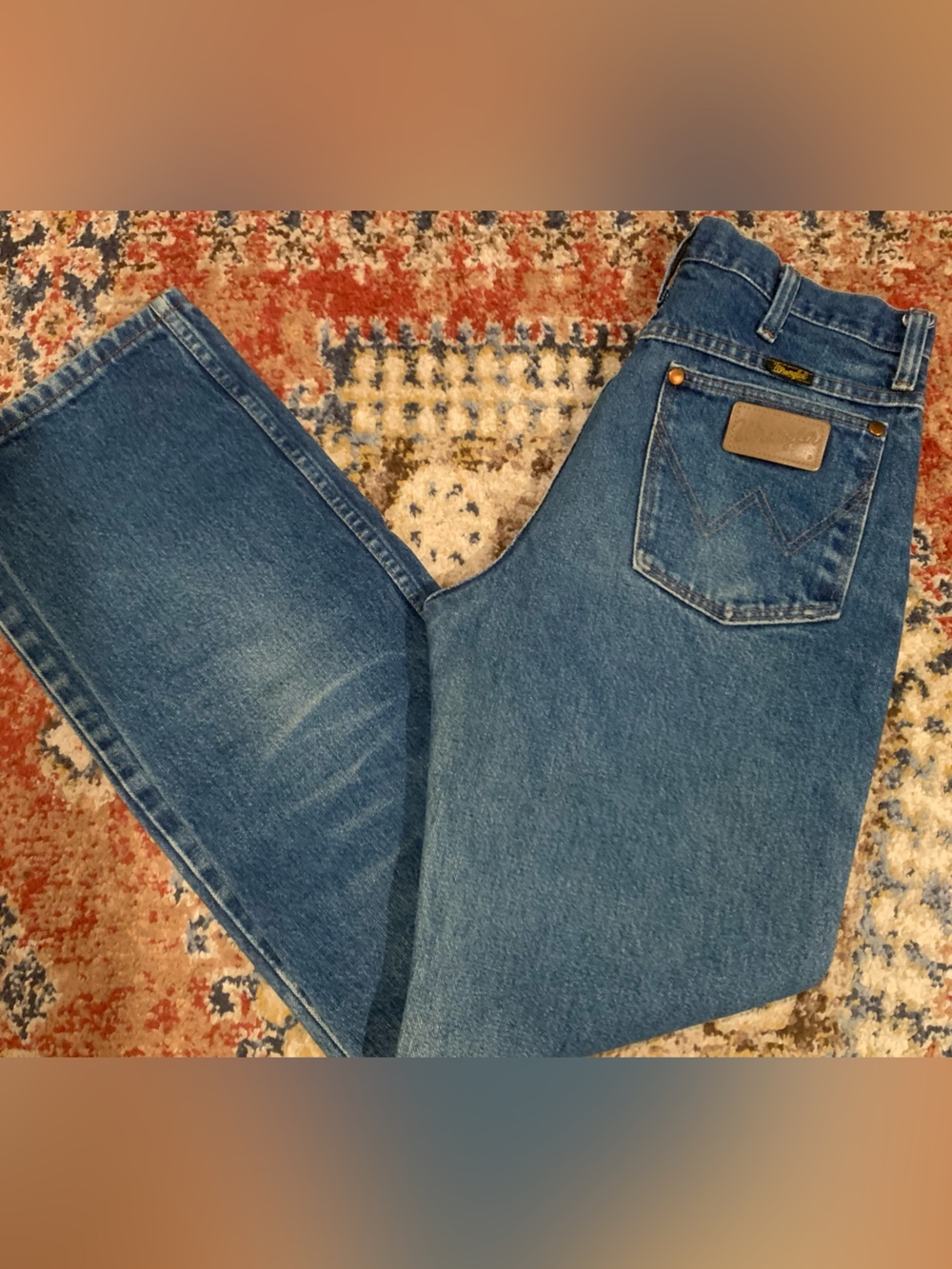 Vintage Wrangler Cowboy Cut Men's Jeans in Classic Blue Denim